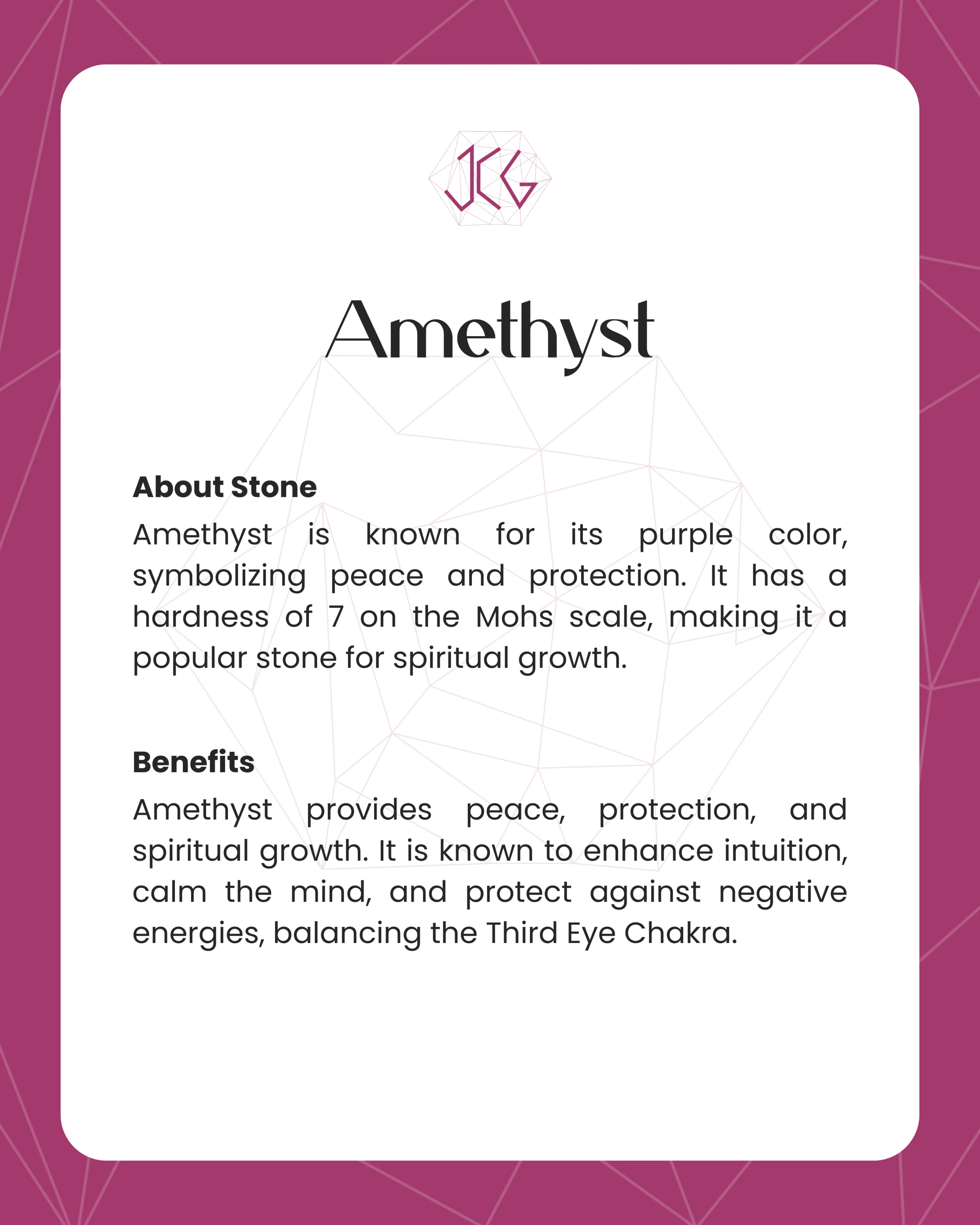 Amethyst Mala 108 beads Jaipur Crystal Gems